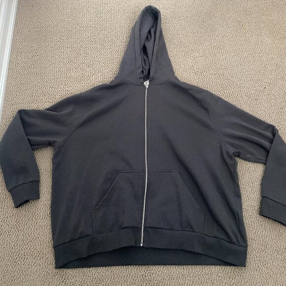 H&M Dark Grey Zip Up Hoodie XXL - Picture 2 of 3